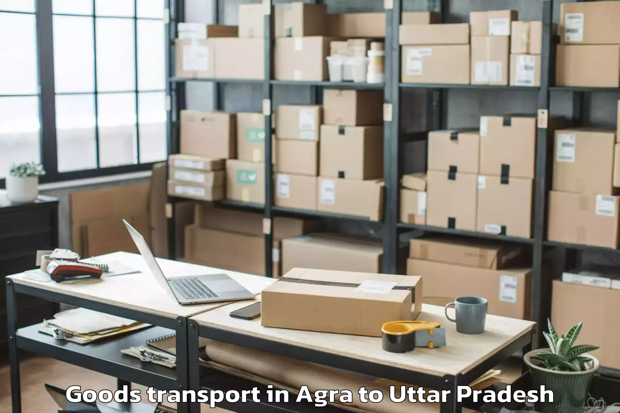 Book Agra to Khurja Goods Transport Online